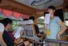 遊覽車上國道後開始進行課程